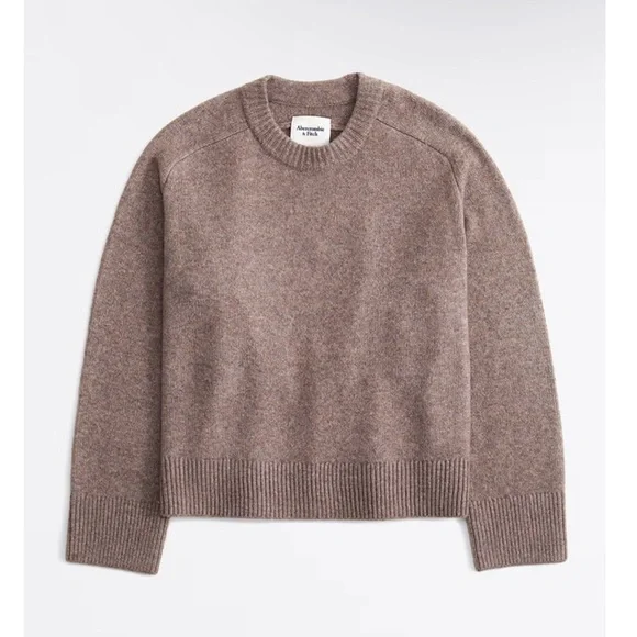 Abercrombie & Fitch Taupe Madeline Crew Sweater - Picture 14 of 14